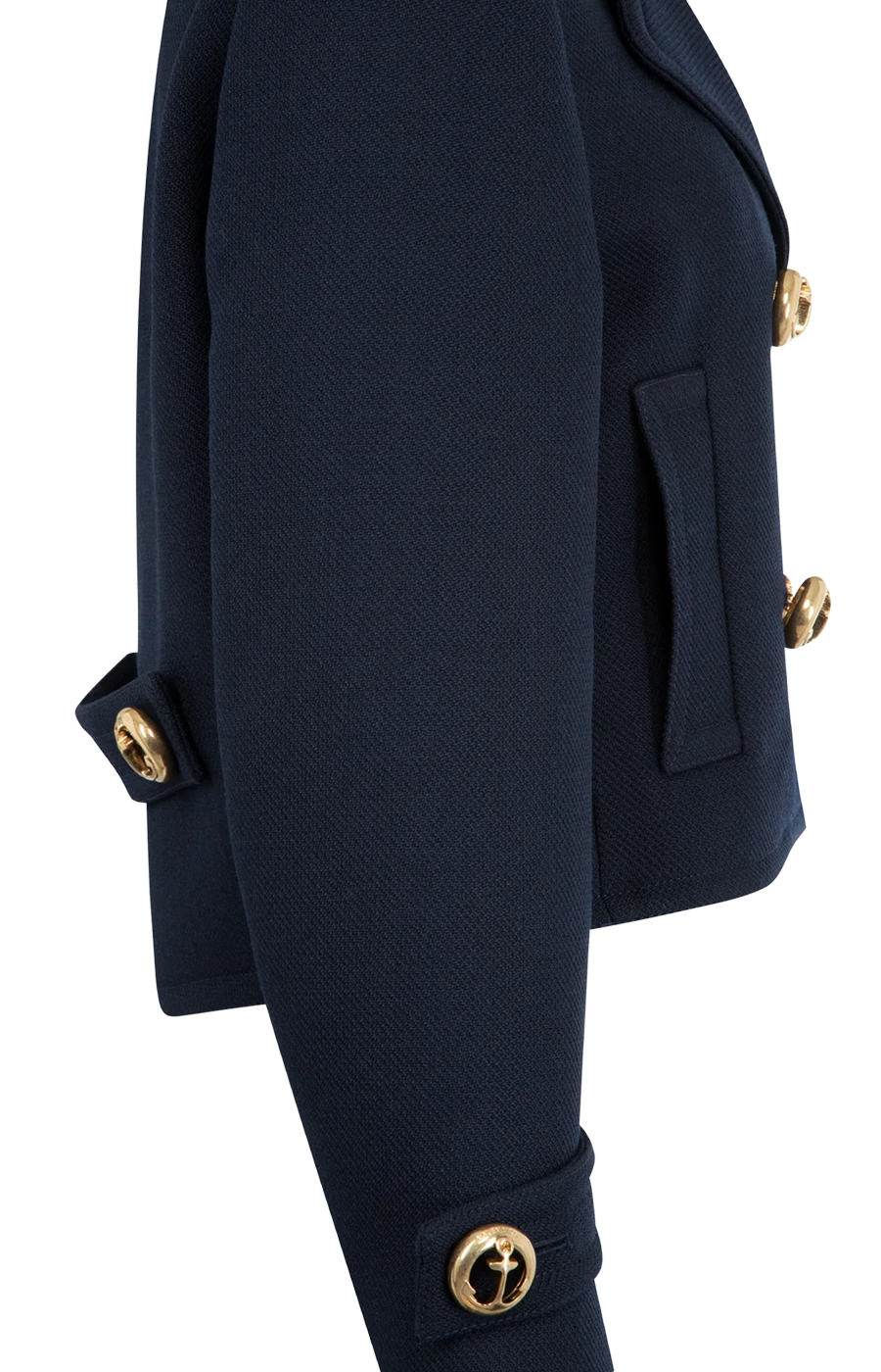 Cropped Peacoat in Navy
