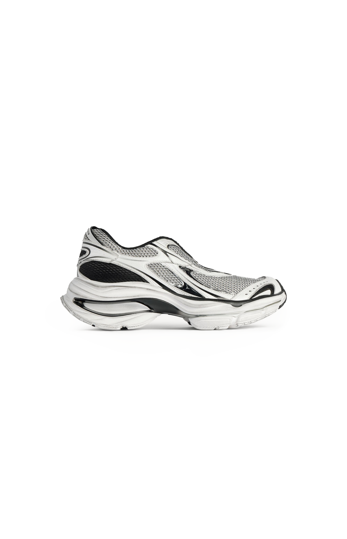 Men's D'orsay Sneaker in Black/white