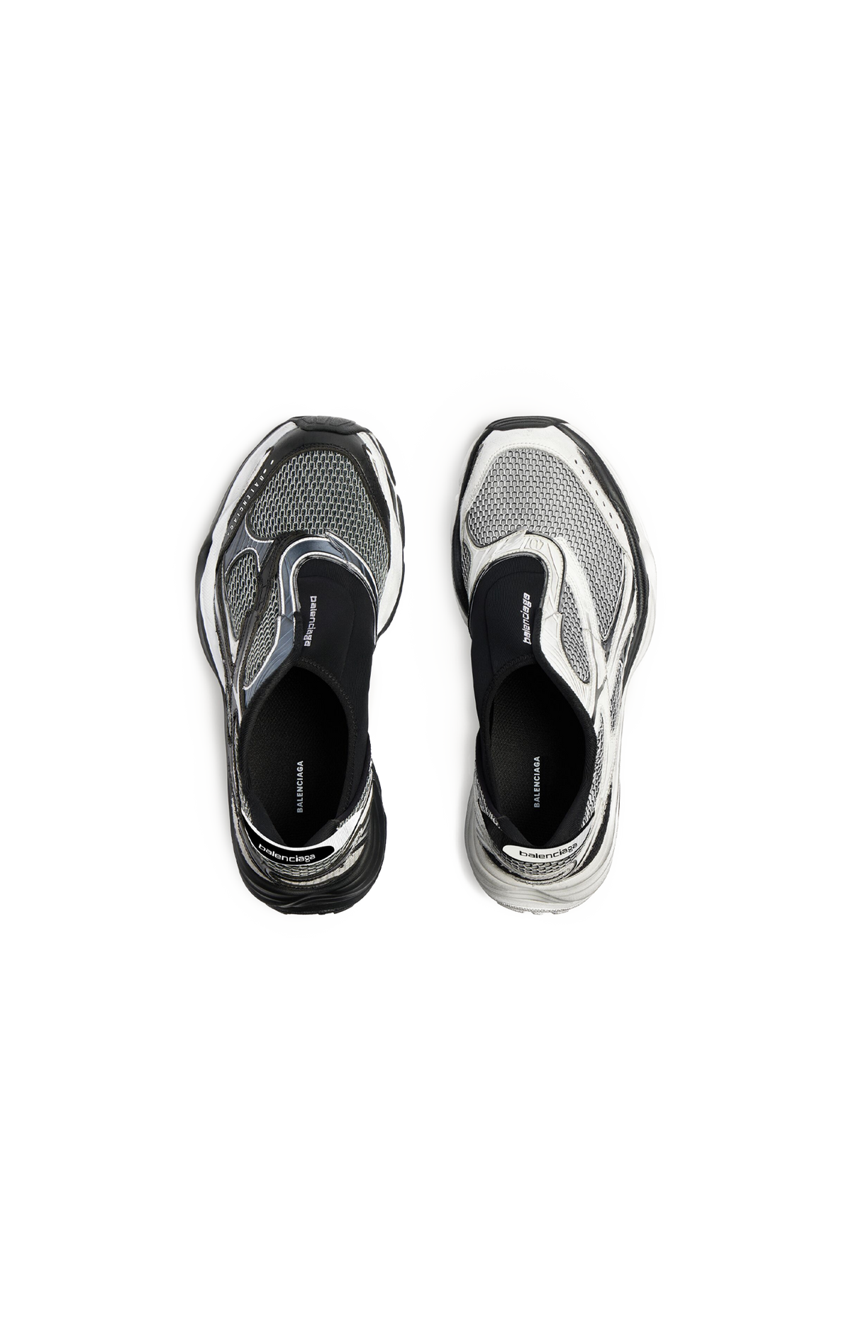 Men's D'orsay Sneaker in Black/white
