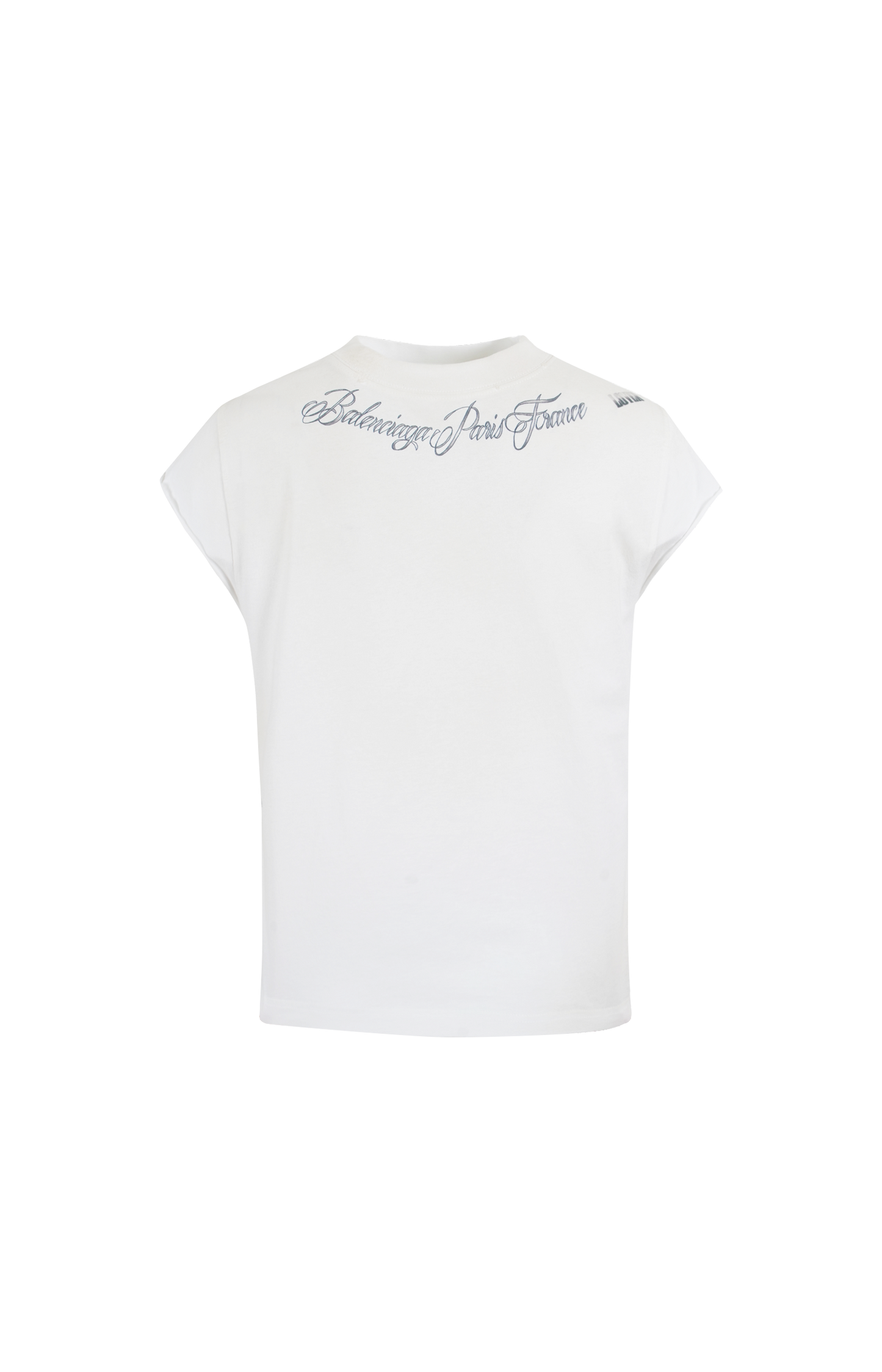 Sleeveless T-shirt in White