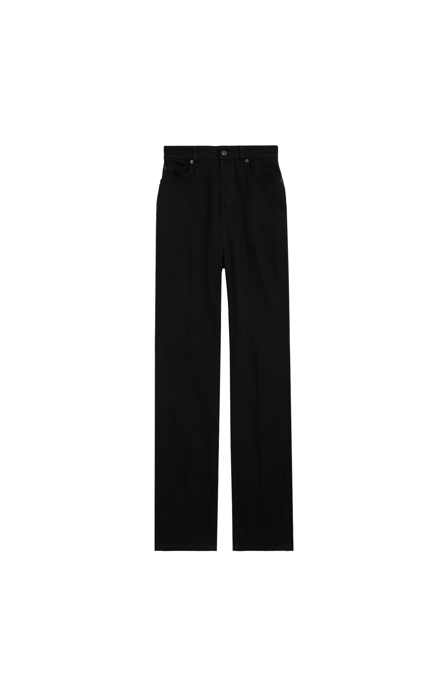 High Waist Slim Jeans in Black