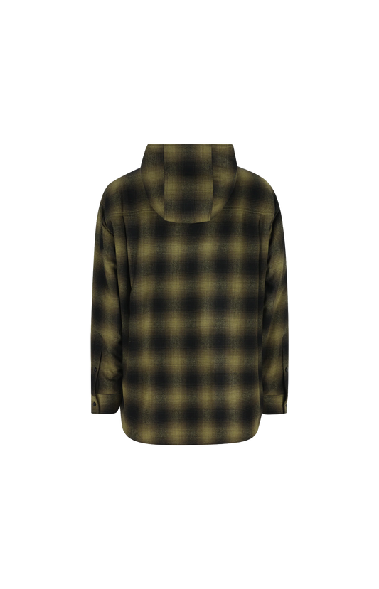 Balenciaga Wool Overshirt in Khaki/Black — product photo 2