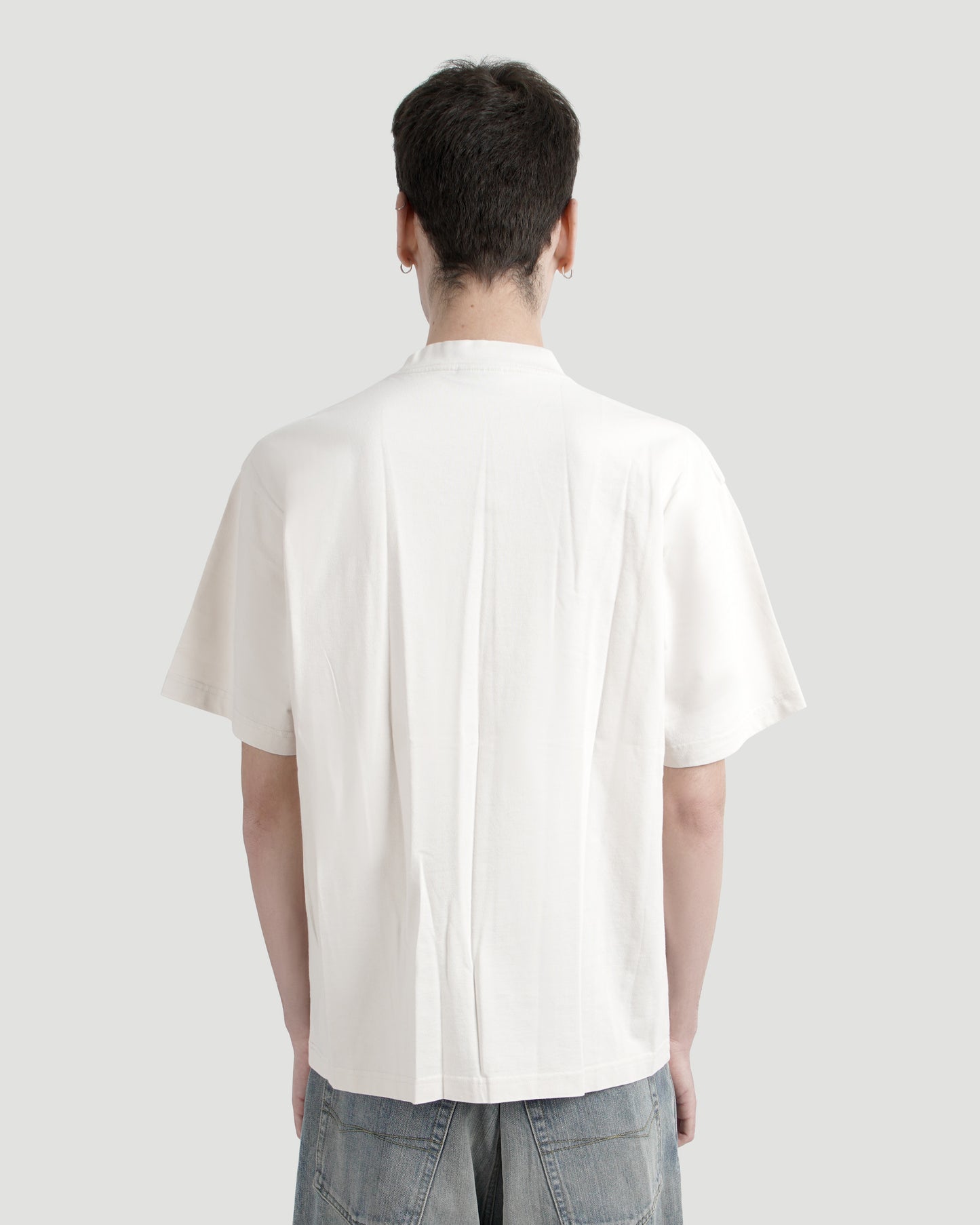 LOGO T-SHIRT IN CREAM