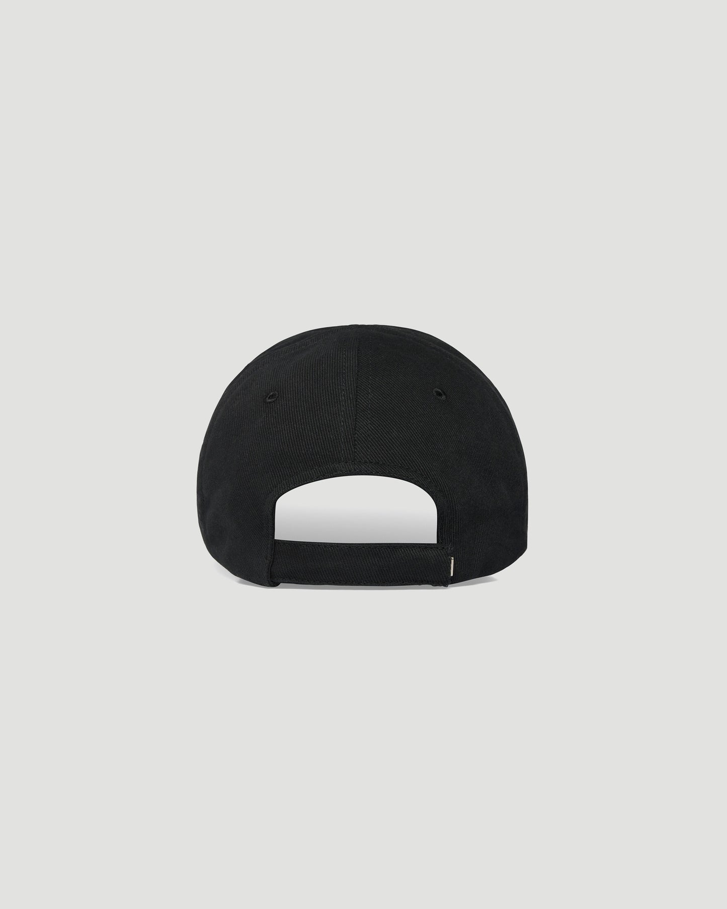 Led Light Cap in black and white cotton drill