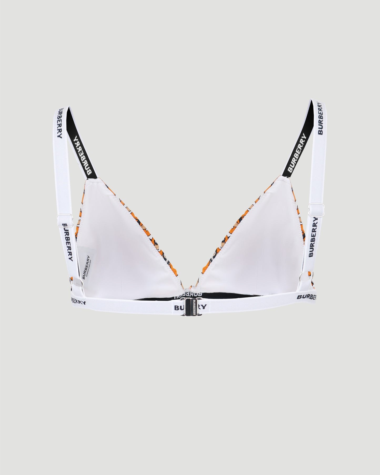 Monogram and Marine Print Triangle Bikini