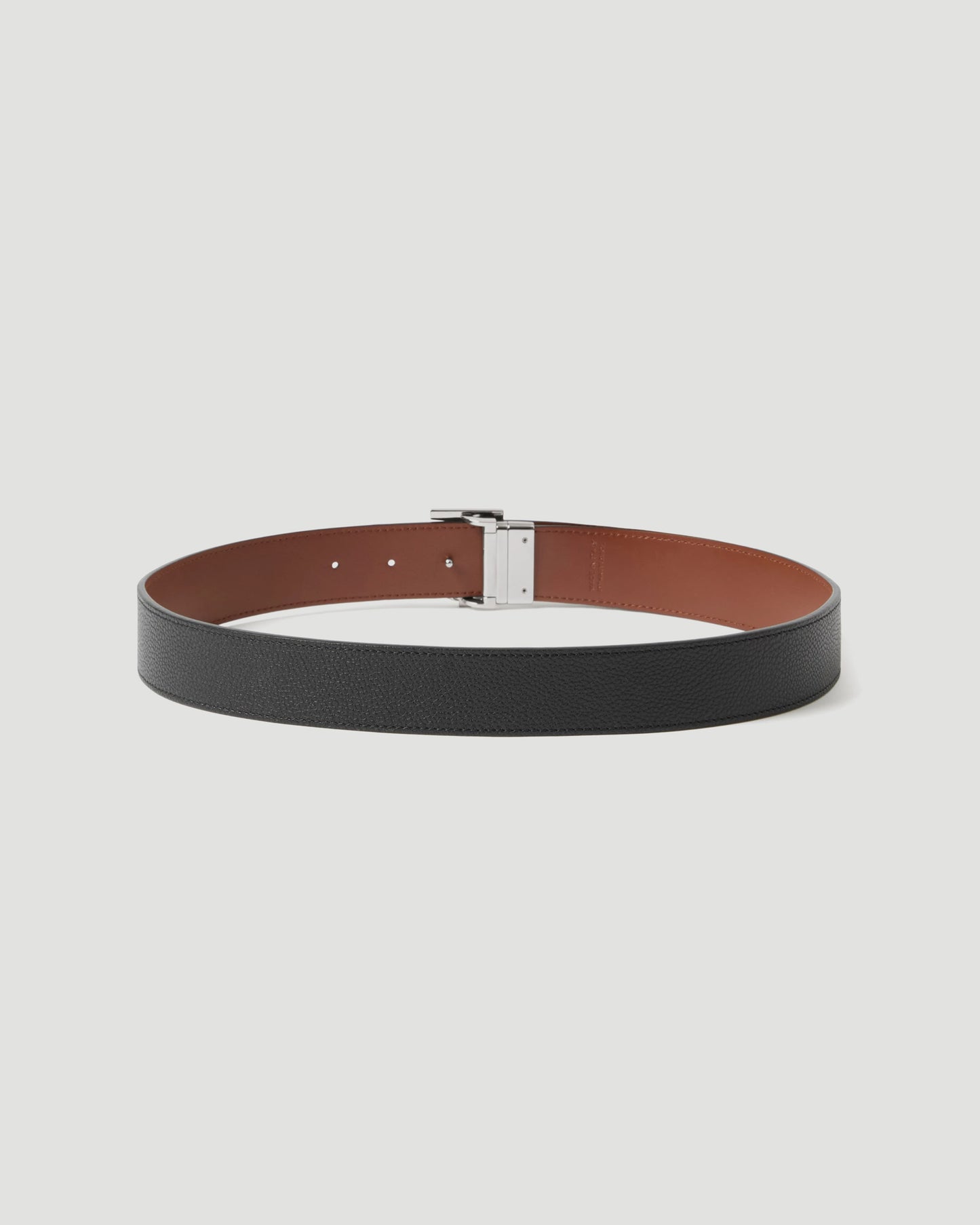 Reversible Leather TB Belt