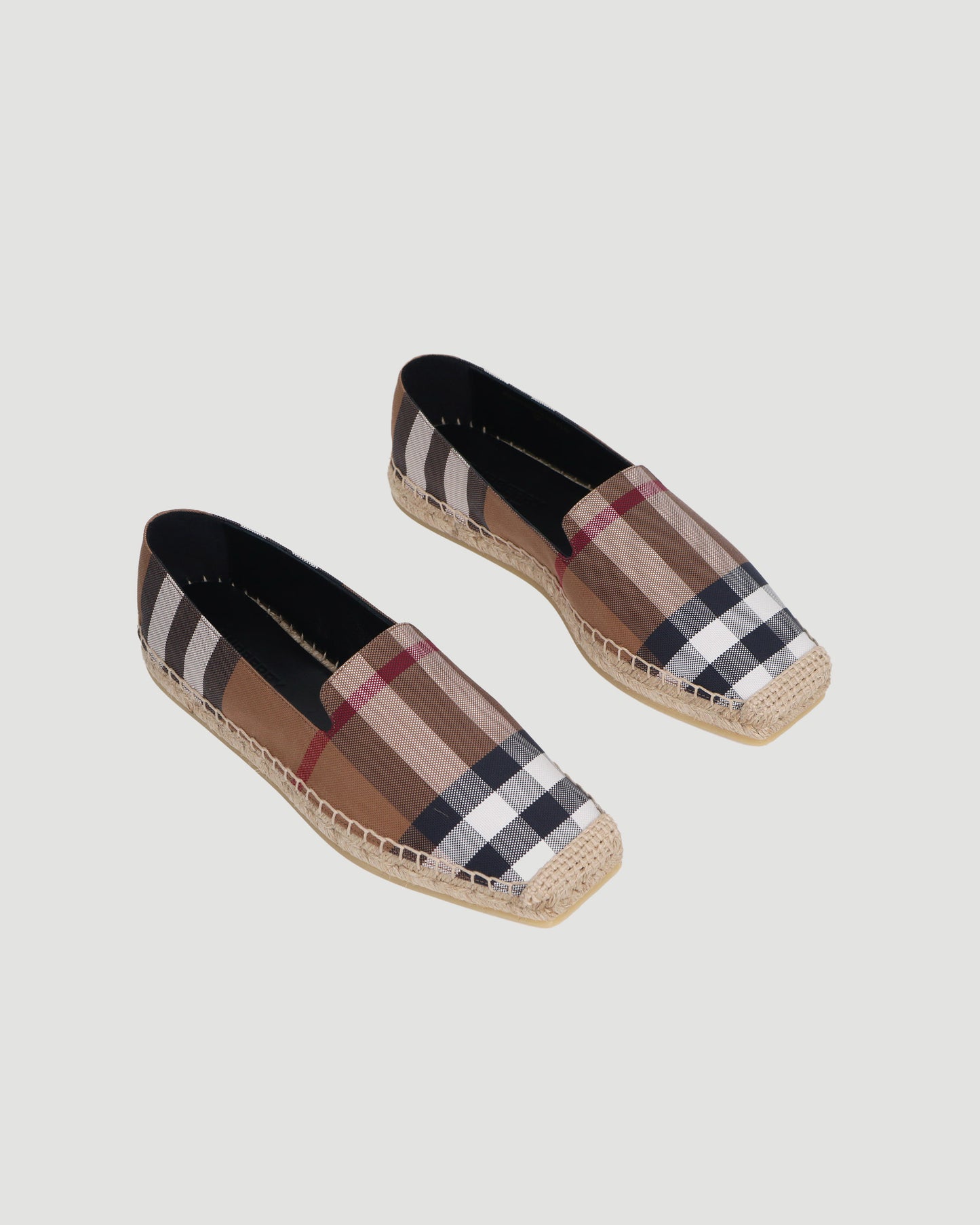 VINTAGE CHECK PRINT ESPADRILLES