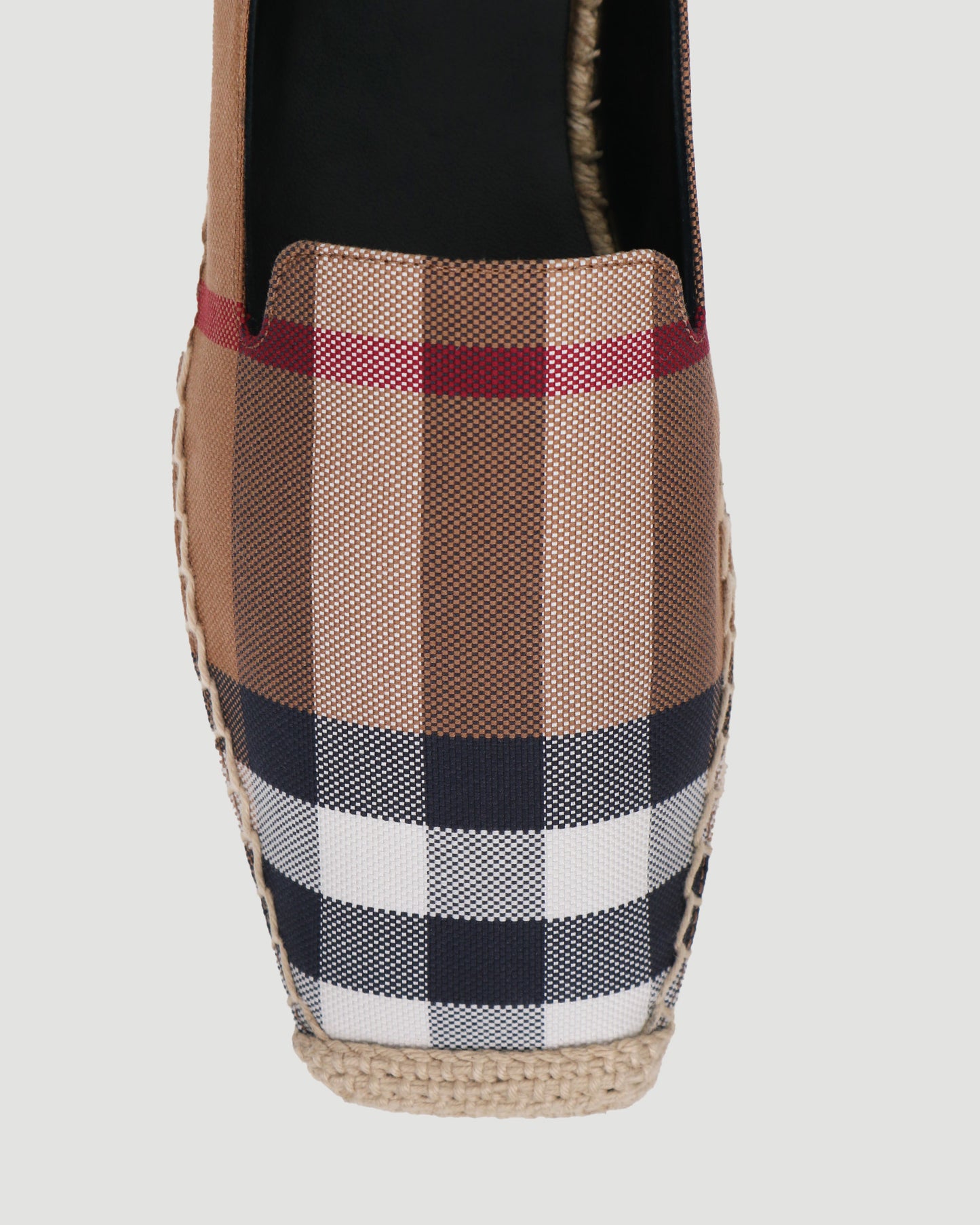 VINTAGE CHECK PRINT ESPADRILLES