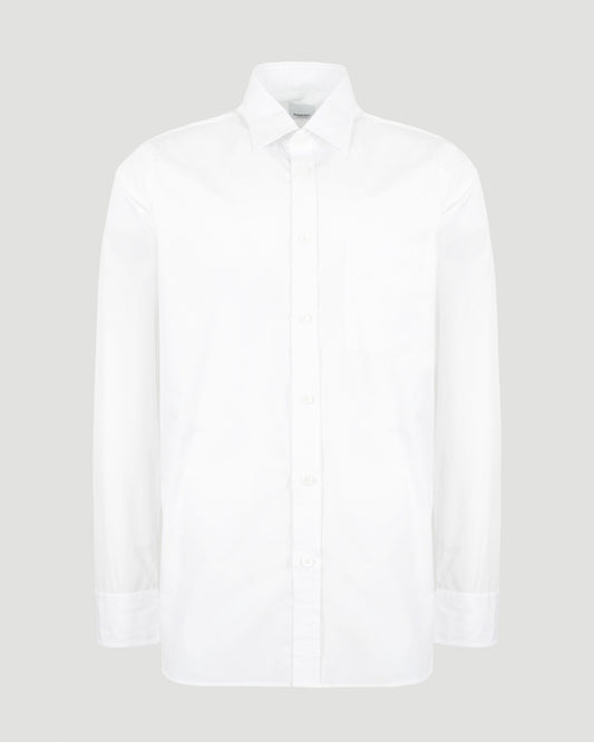 Burberry CLASSIC COTTON T-SHIRT IN WHITE — front view