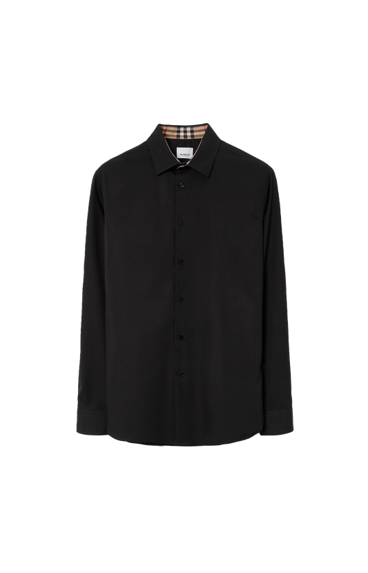 CLASSIC BLACK SHIRT IN COTTON