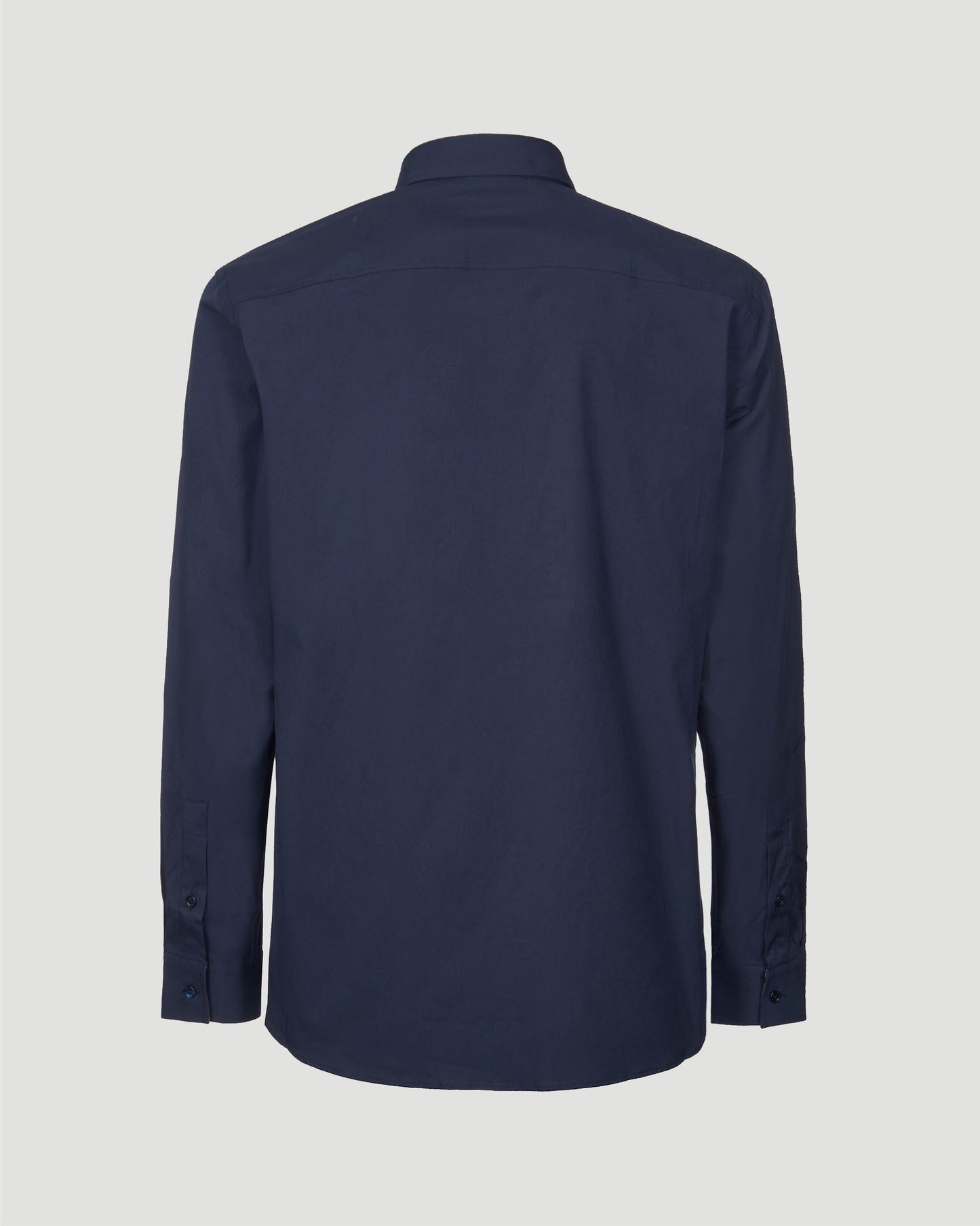 Stretch Cotton Shirt in Navy