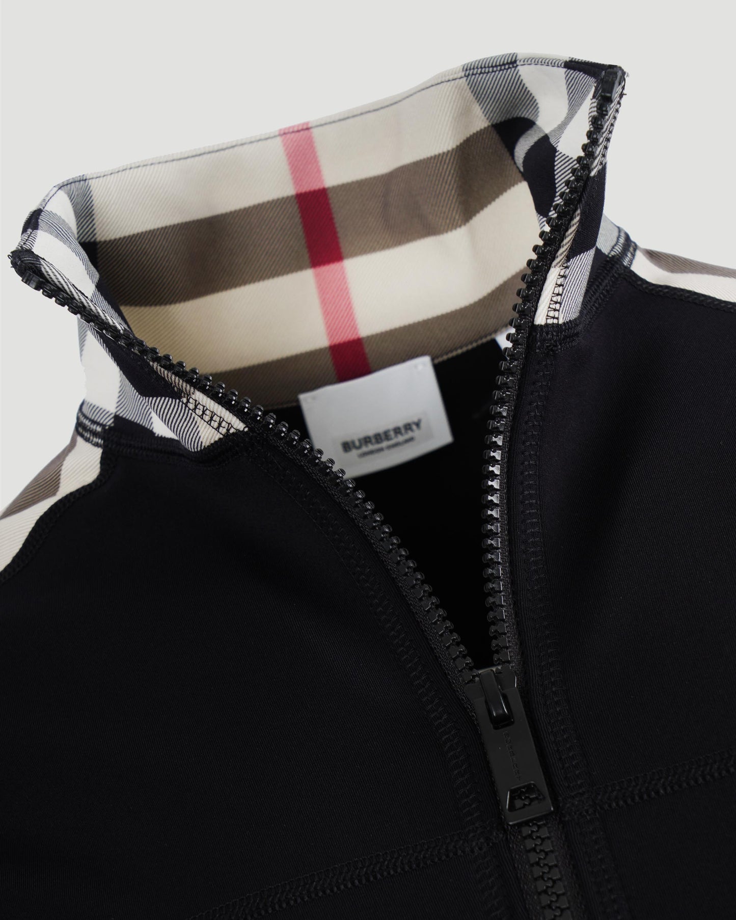 Vintage Check-panel cropped top