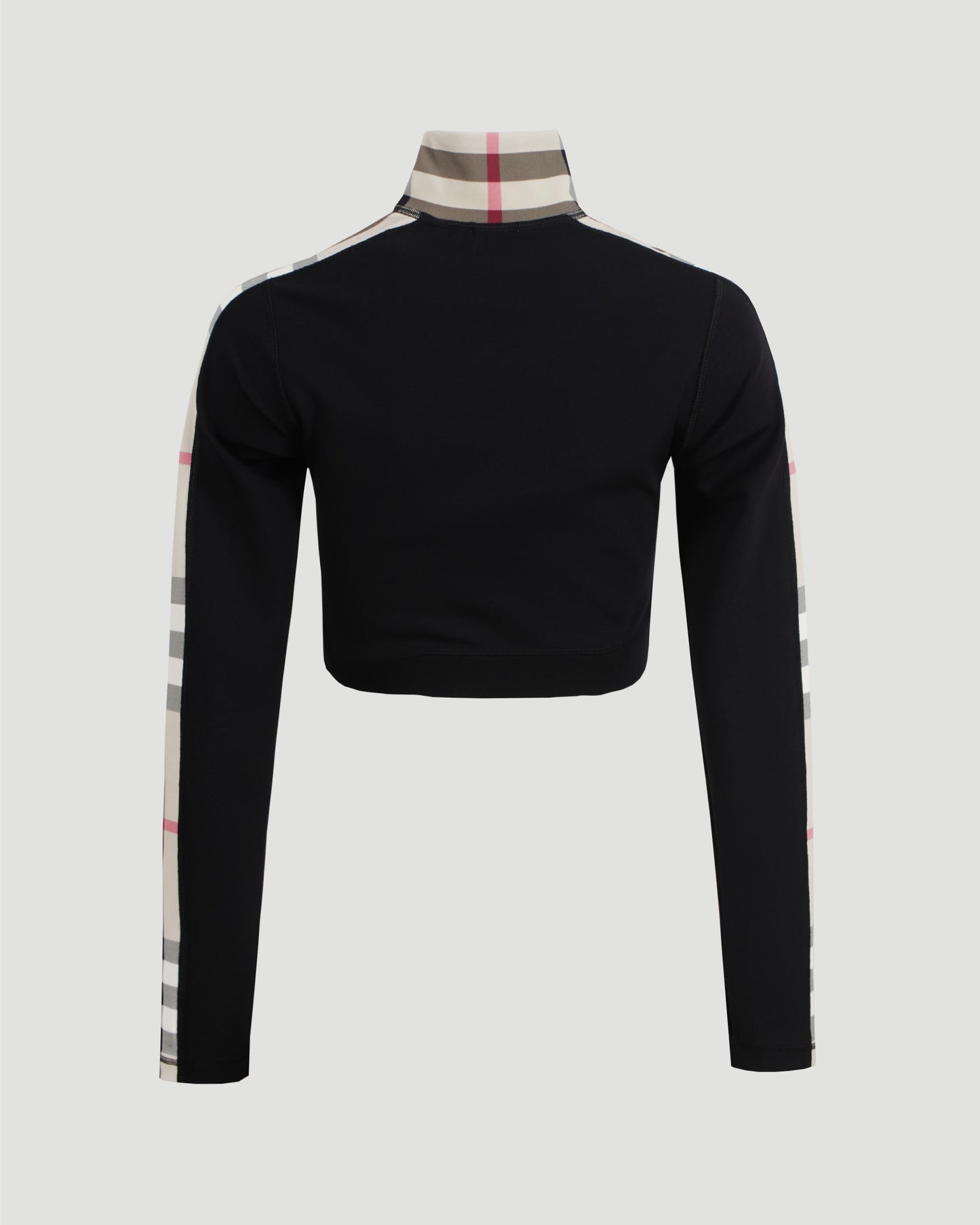 Vintage Check-panel cropped top