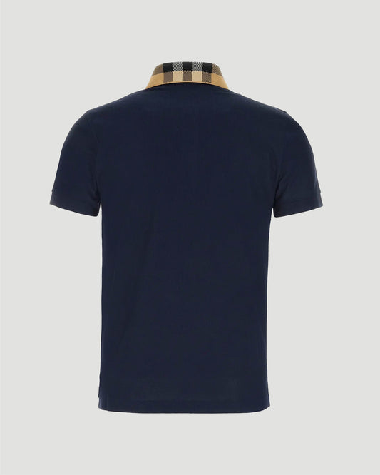 Cotton Polo Shirt in Navy