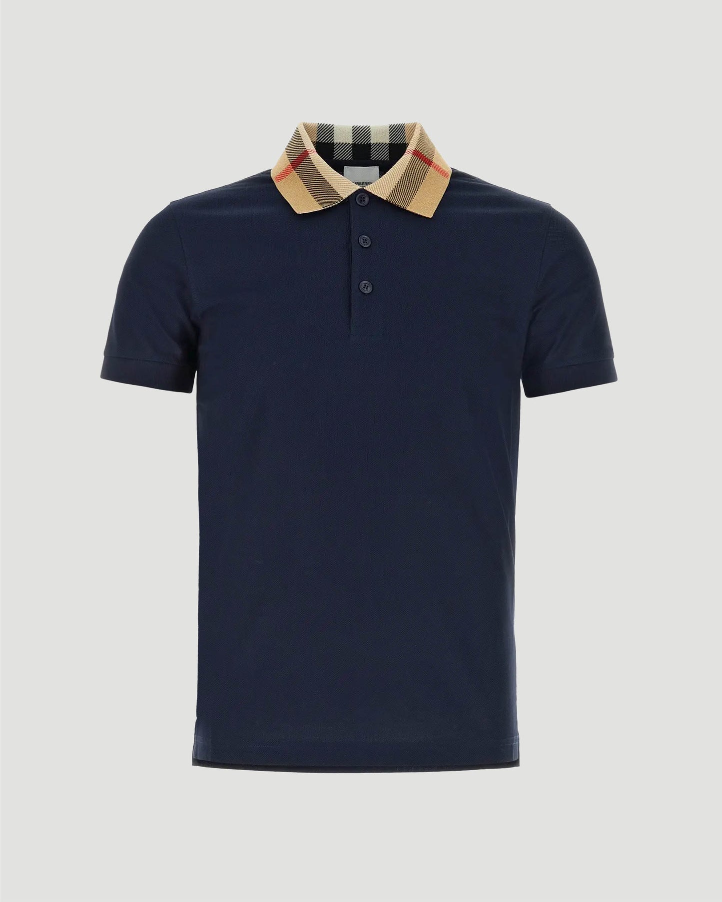 Cotton Polo Shirt in Navy