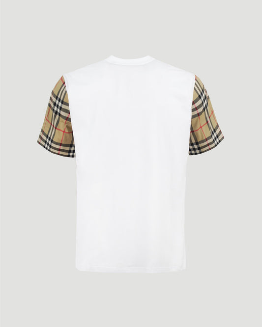 Vintage Check-Detailed T-Shirt