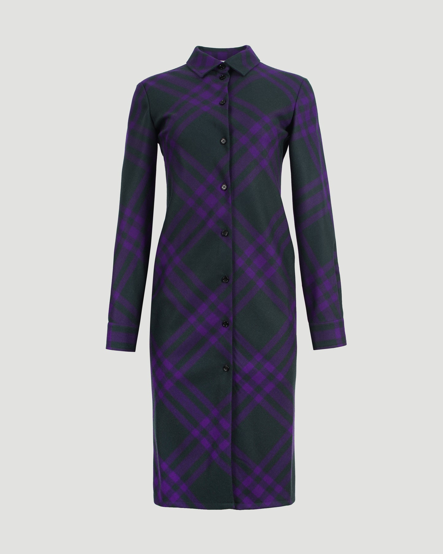 WOOL CHECK DRESS