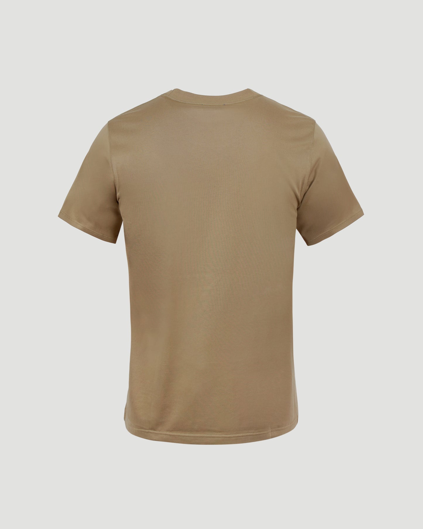 Burberry COTTON T-SHIRT IN CAMEL in Brown — product photo 2