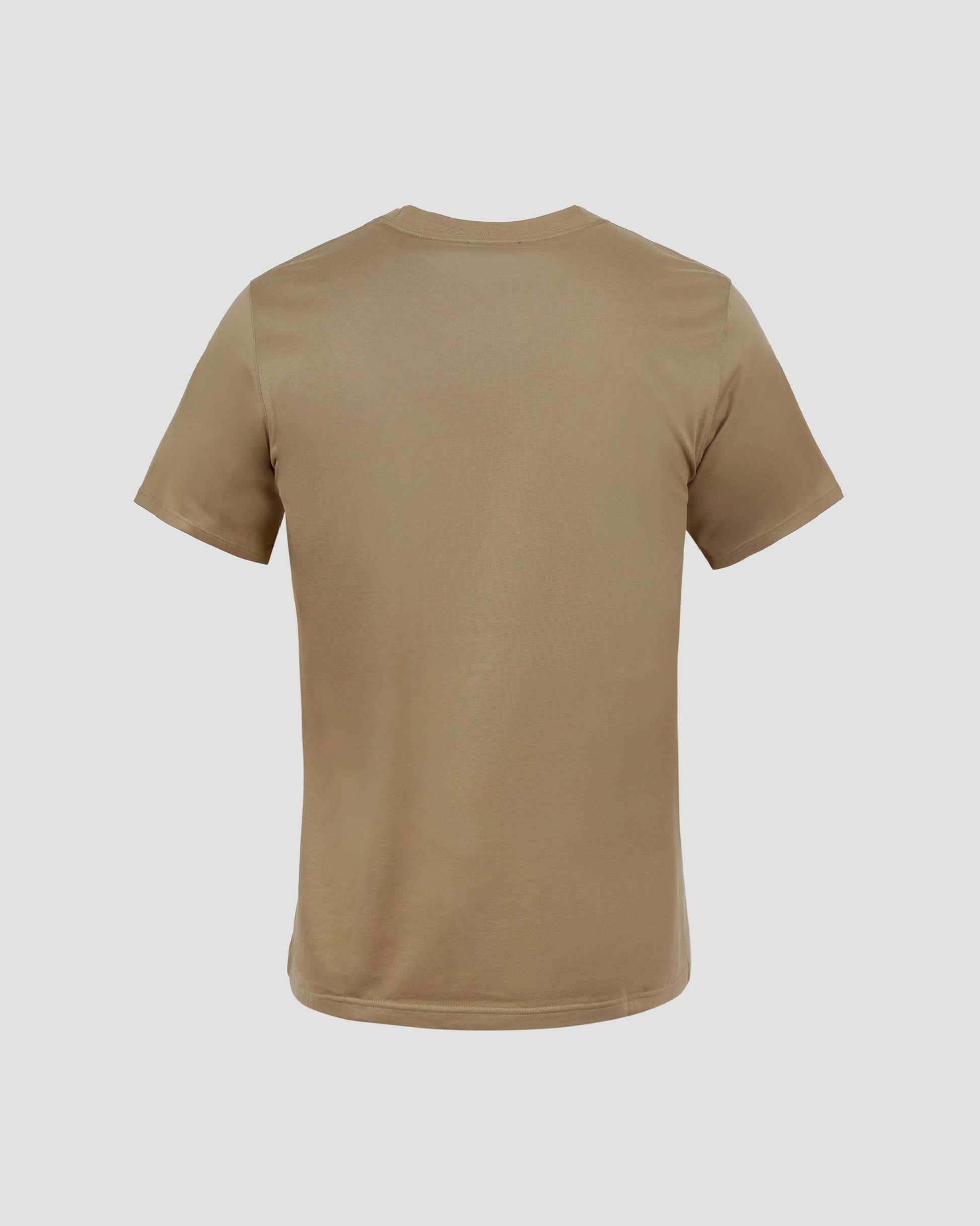 Burberry COTTON T-SHIRT IN CAMEL in Brown — product photo 2