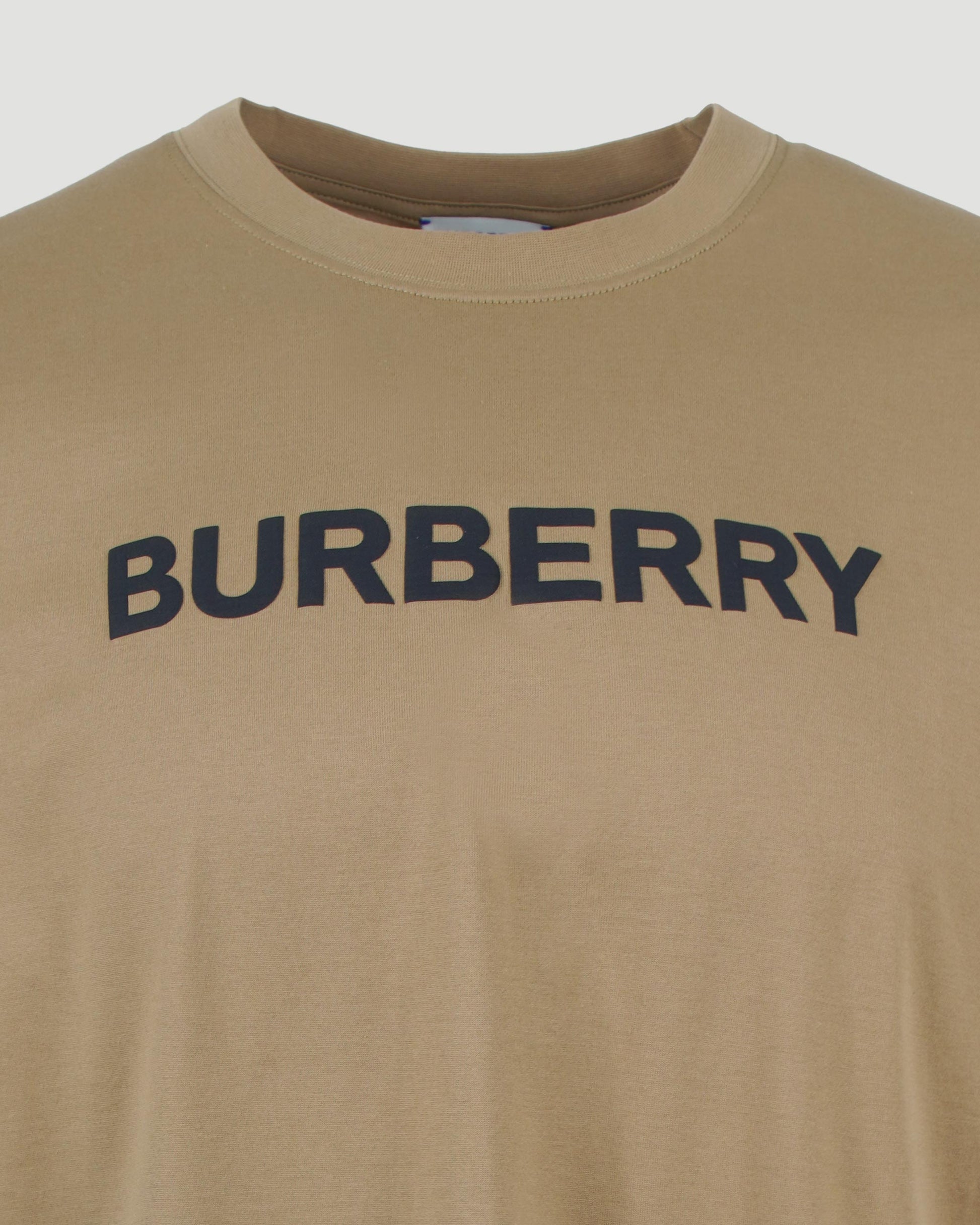 Burberry COTTON T-SHIRT IN CAMEL in Brown — product photo 3