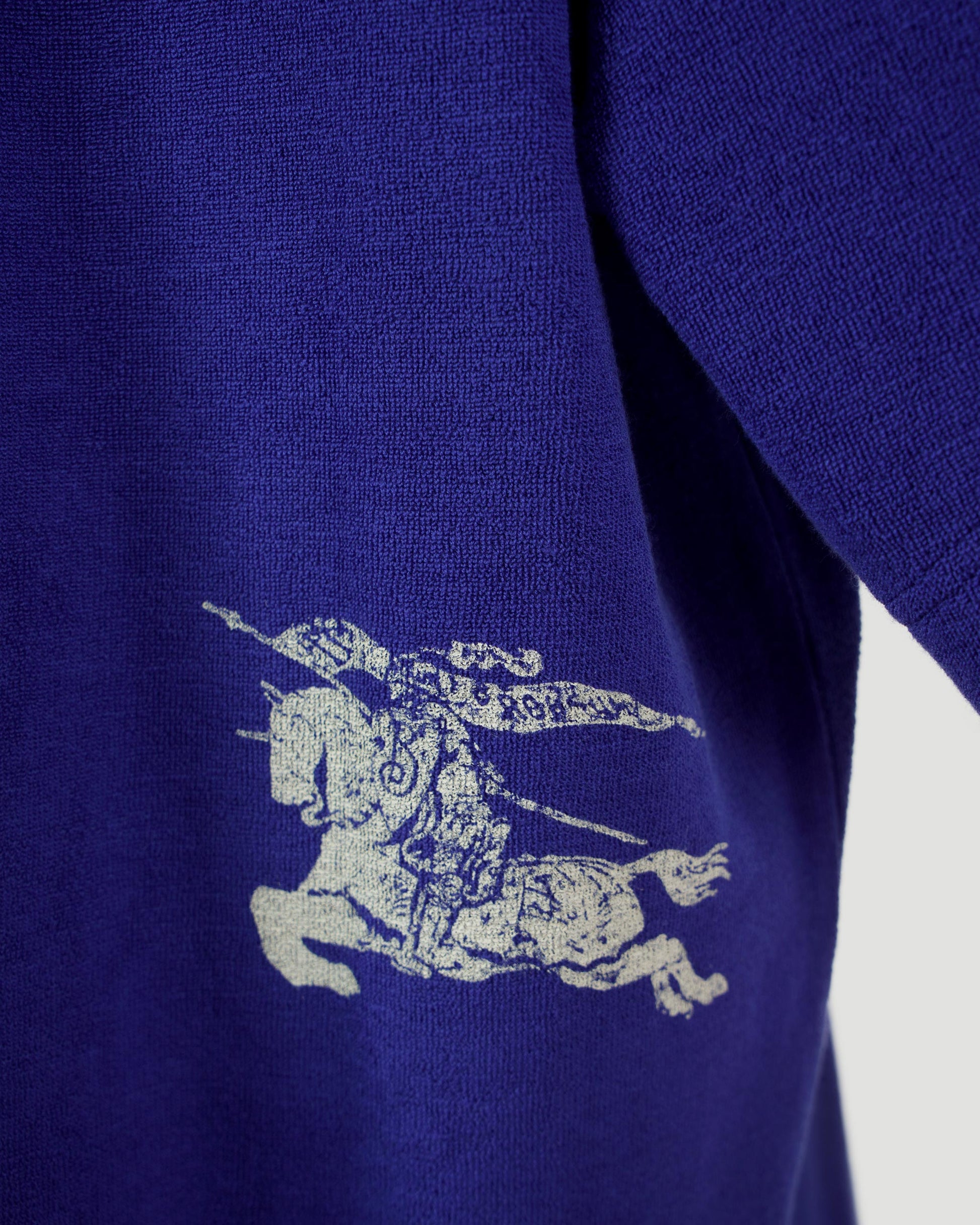 Burberry Cotton towelling t-shirt in Blue — product photo 3