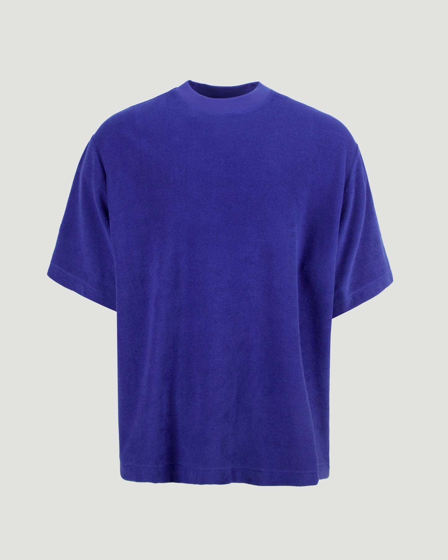 Burberry Cotton towelling t-shirt in Blue — front view
