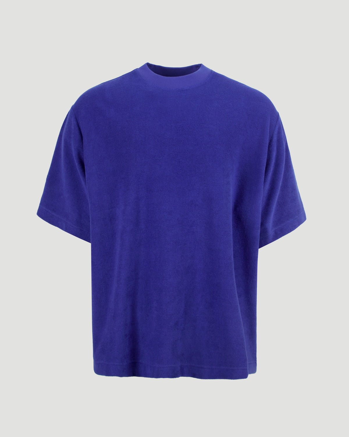 Burberry Cotton towelling t-shirt in Blue — front view