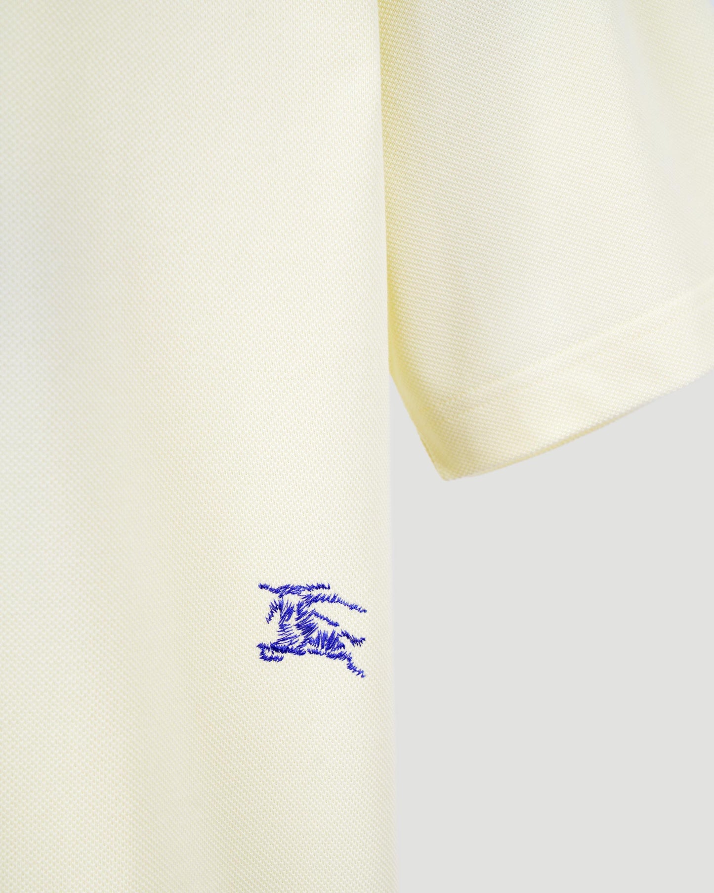 Equestrian Knight-embroidered cotton polo shirt