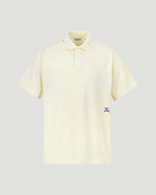 Equestrian Knight-embroidered cotton polo shirt