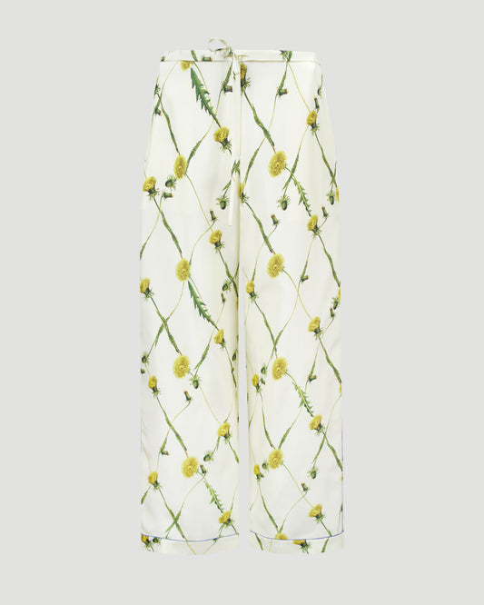 Dandelion Silk Pyjama Trousers in SHERBET