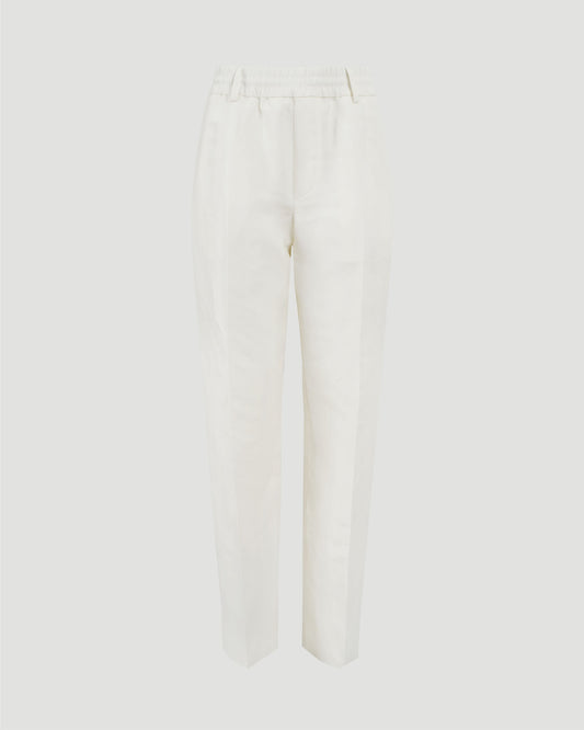 Canvas Trousers in Cream