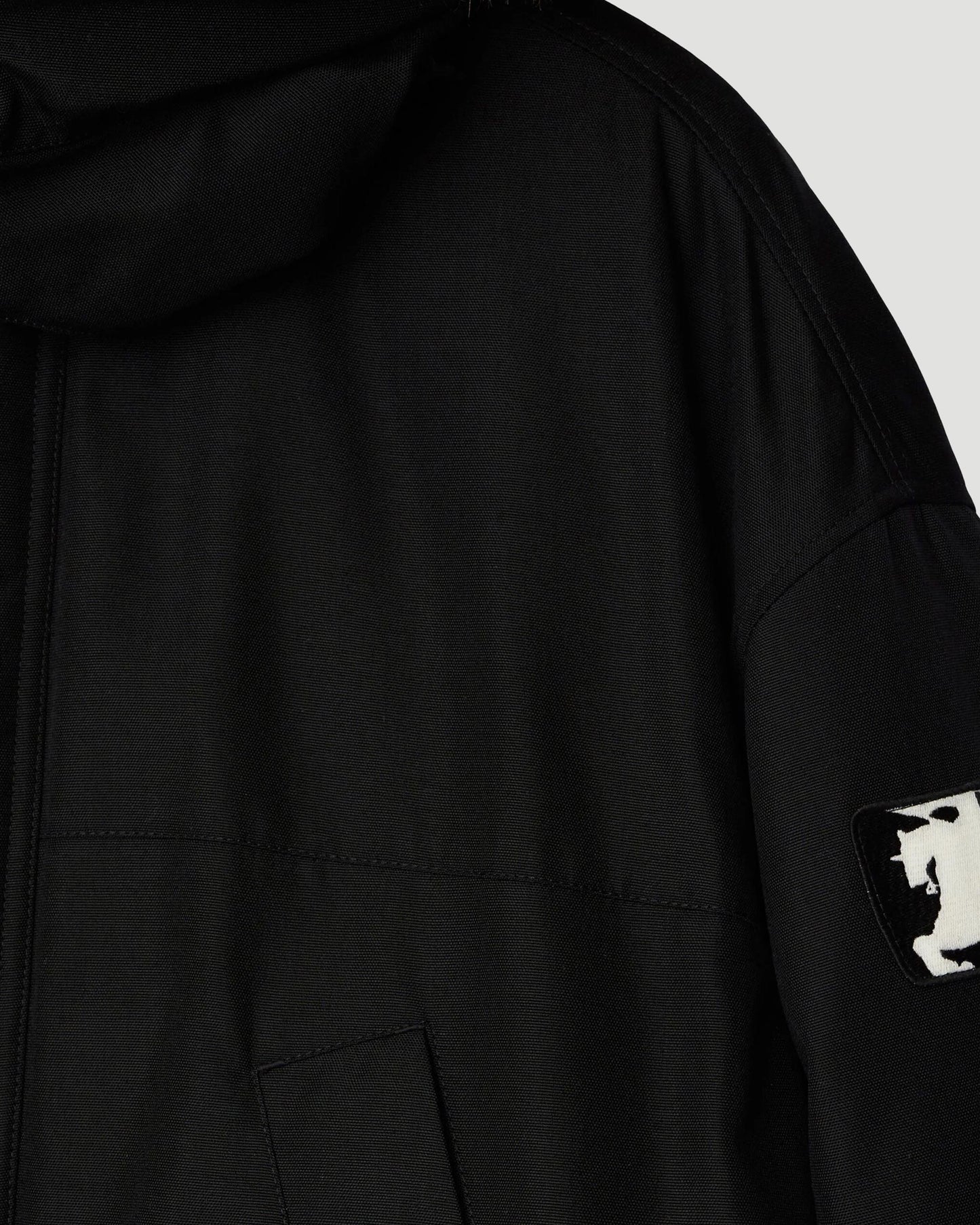 Faux Fur Trim Nylon Parka