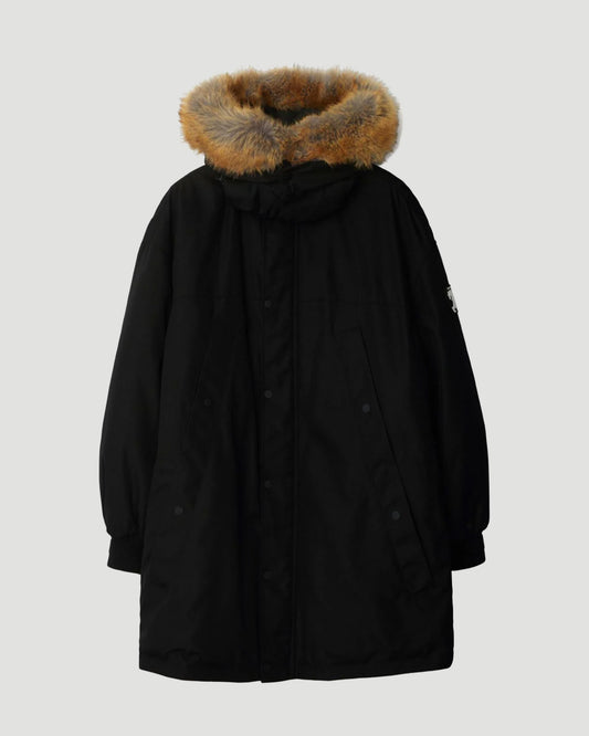 Faux Fur Trim Nylon Parka