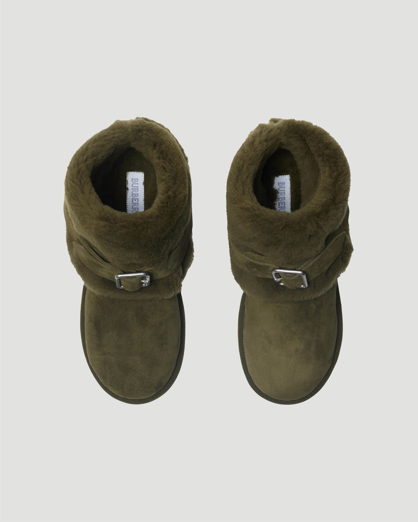 Suede and Shearling Chubby Boots