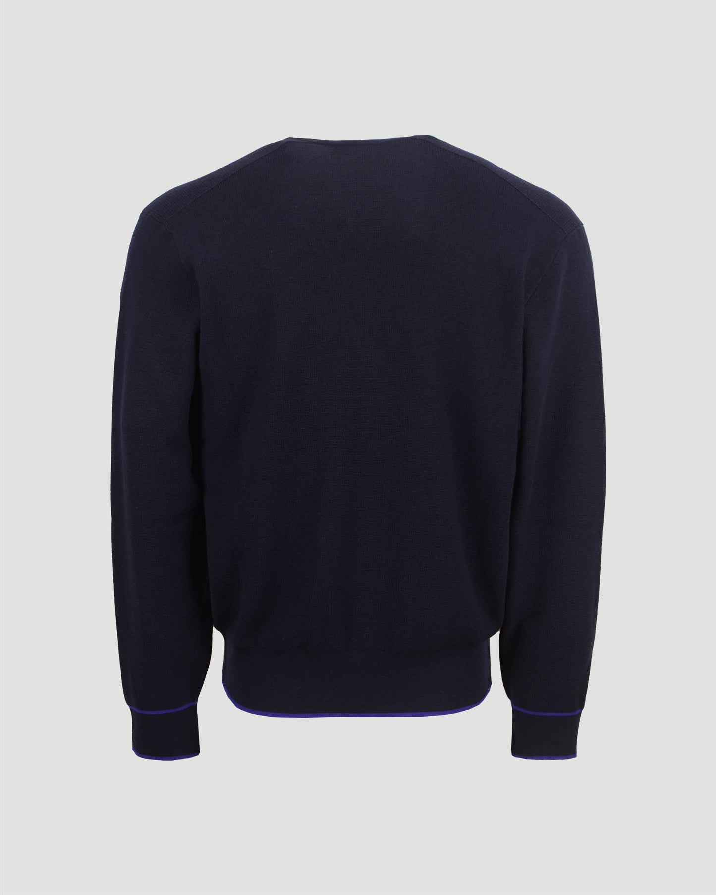 Navy Cardigan in Wool