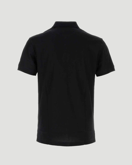 Cotton Polo Shirt in Black