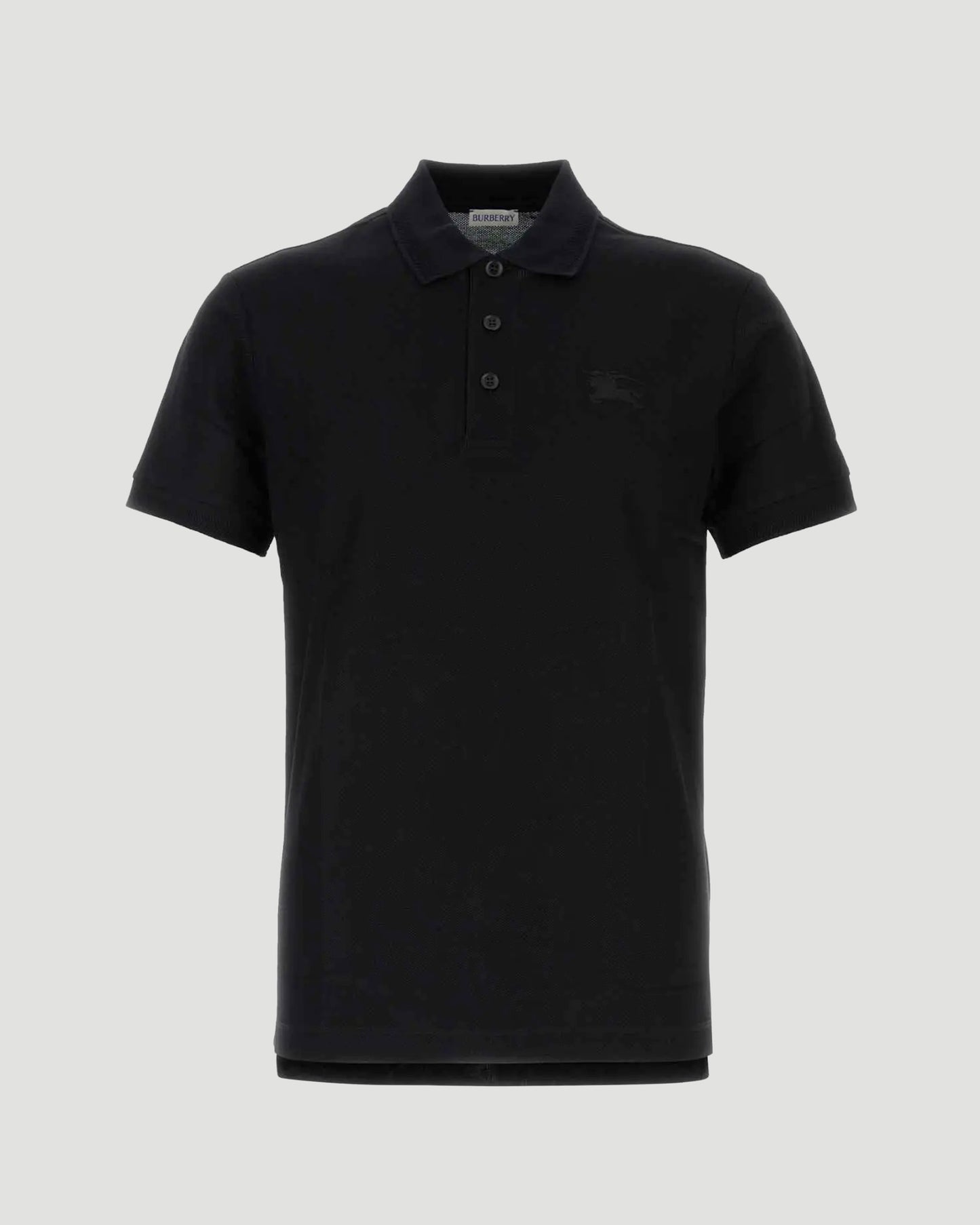 Cotton Polo Shirt in Black