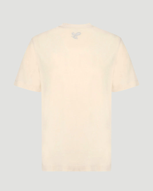 Paisley Logo Cotton T-shirt in Tundra
