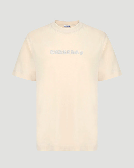 Paisley Logo Cotton T-shirt in Tundra