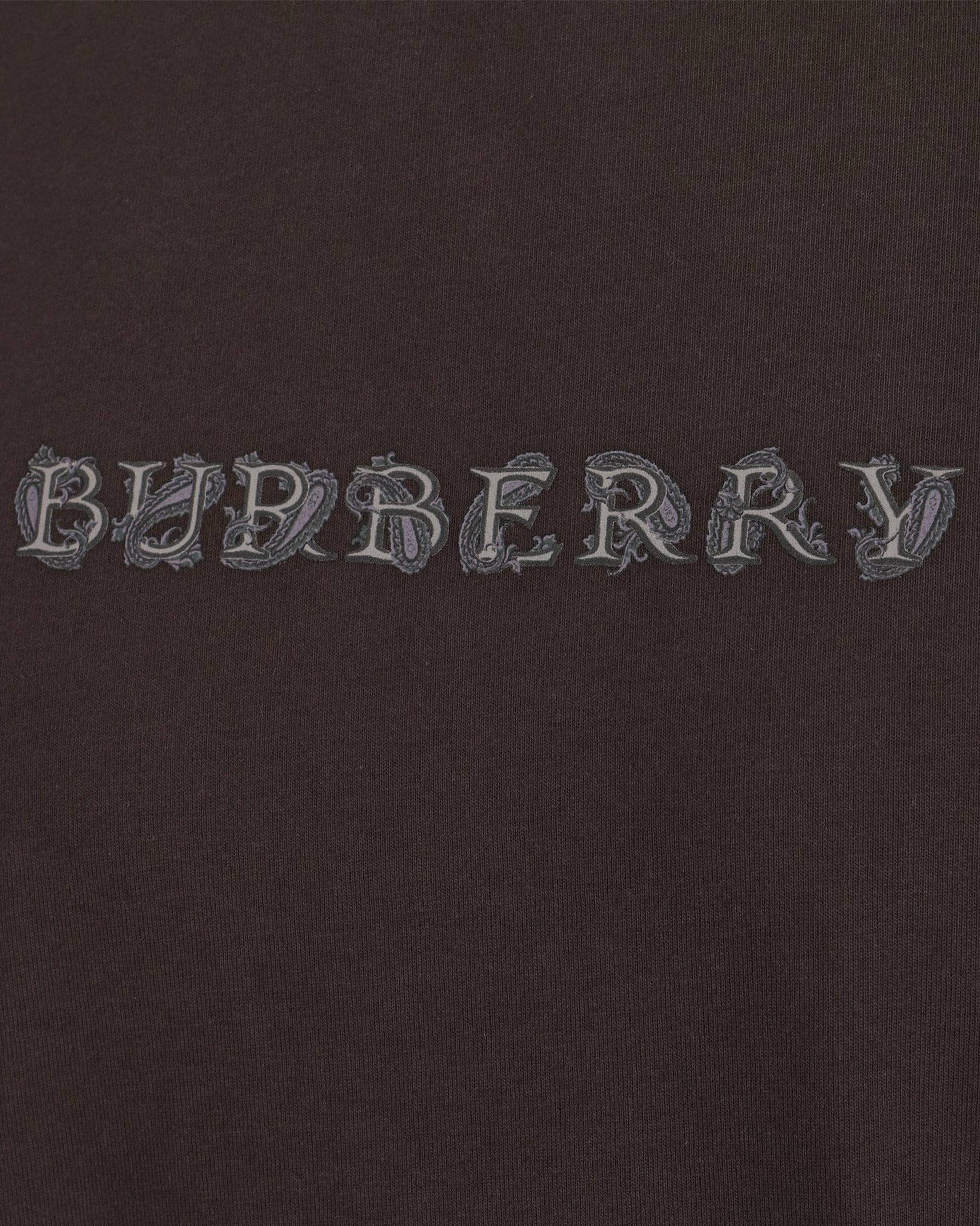 Burberry Paisley Logo Cotton T-shirt in Shadow in Brown — product photo 3