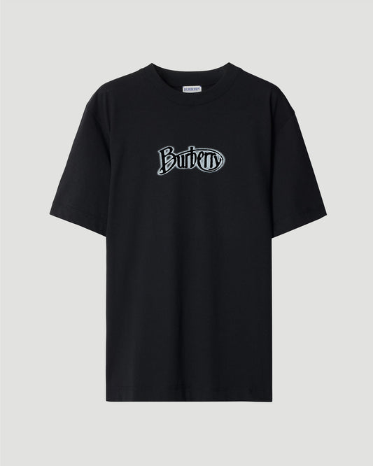 Logo Cotton T-shirt in Coal