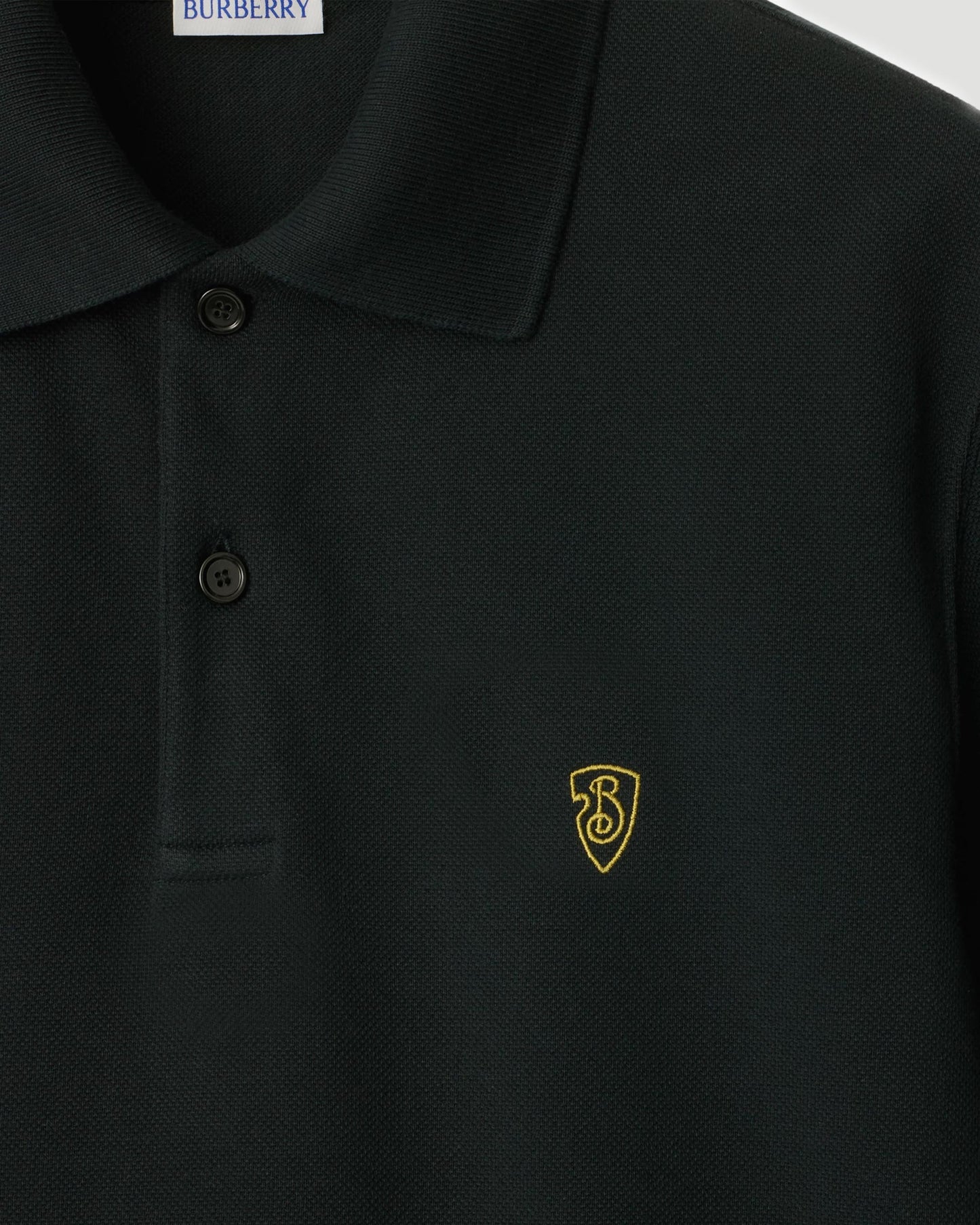 B-Shield Logo Polo Shirt in Coal