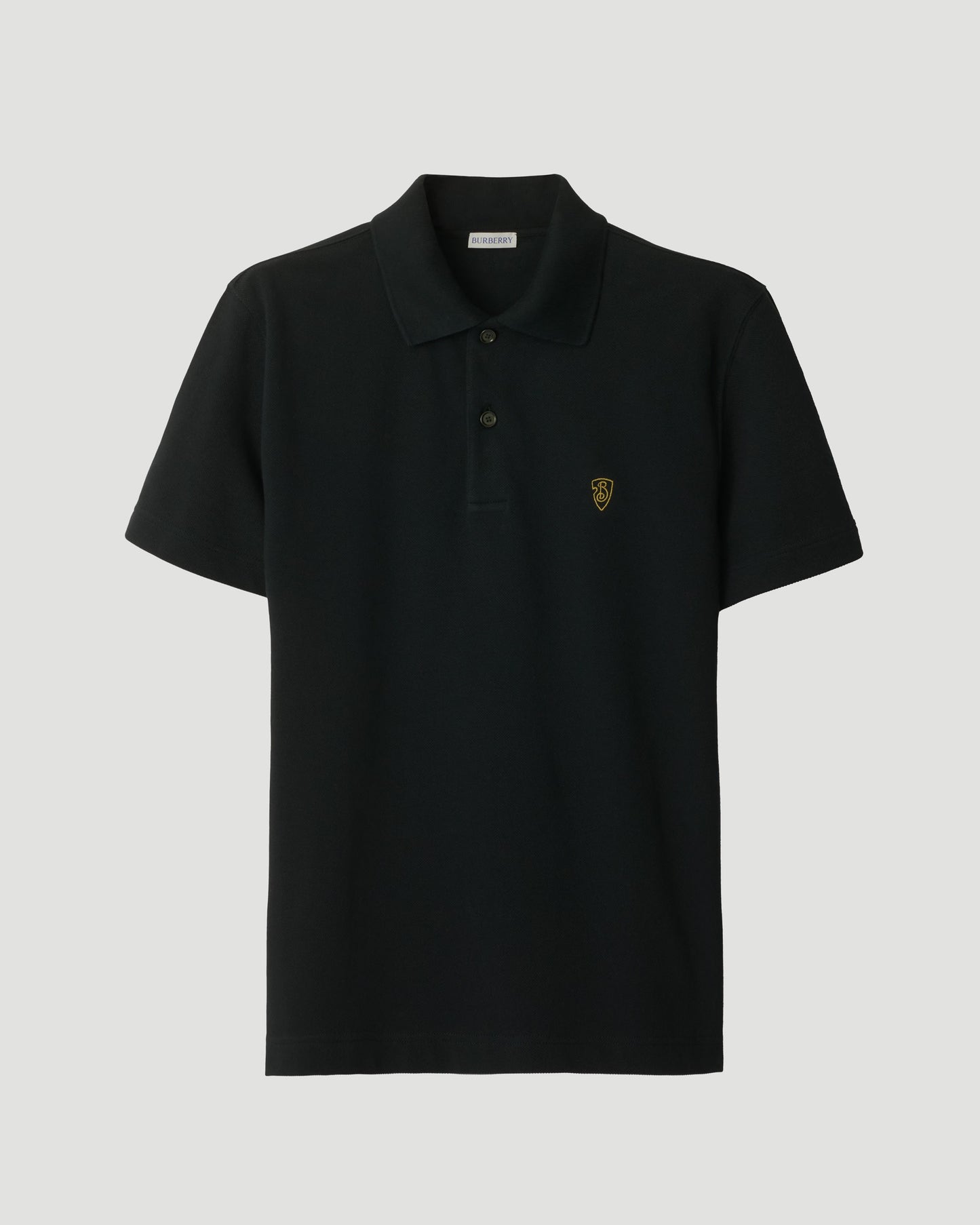 B-Shield Logo Polo Shirt in Coal