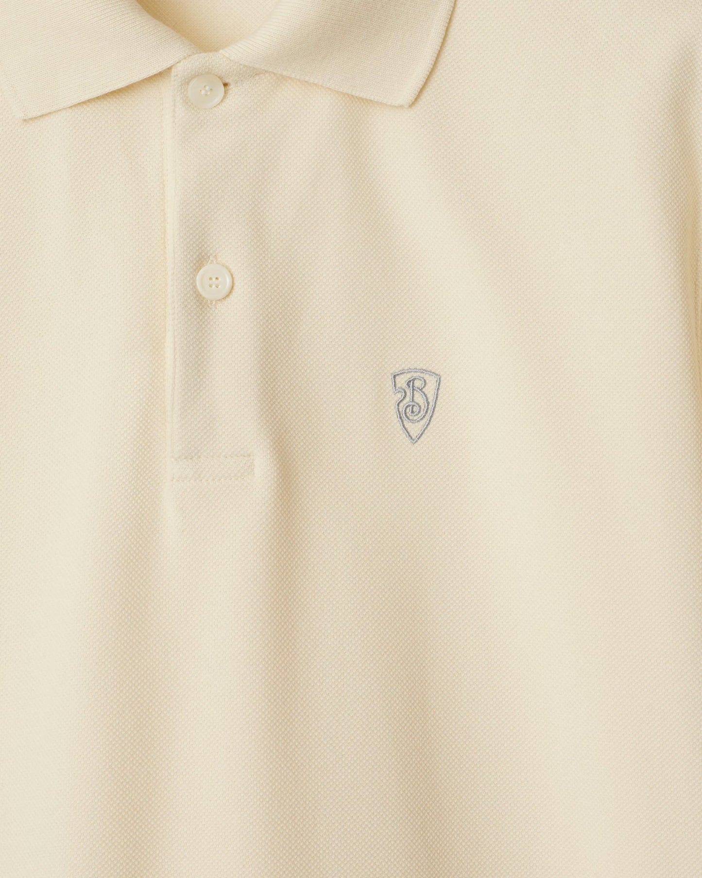 B-Shield Logo Polo Shirt in Tundra