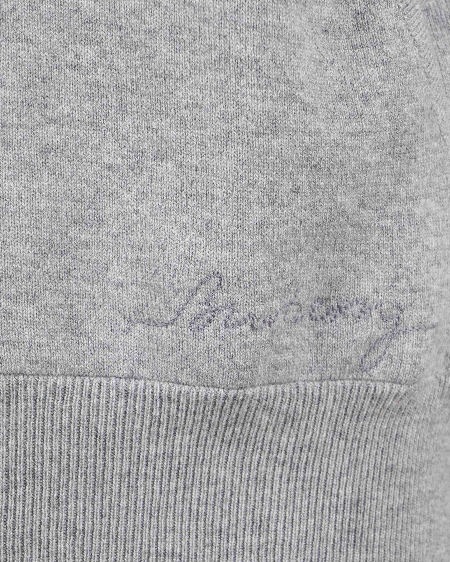 Cashmere Blend Zip Hoodie in Grey