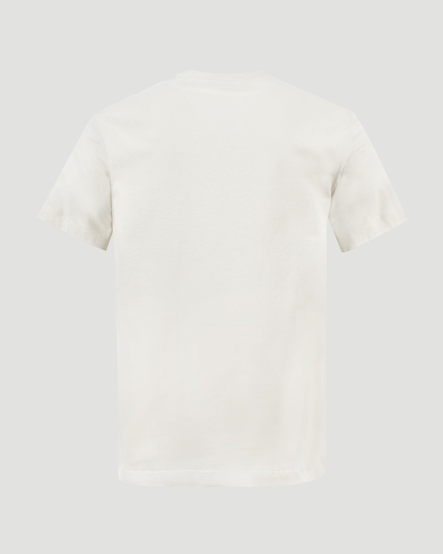 Check-Logo Patch Cotton T-Shirt in Chalk