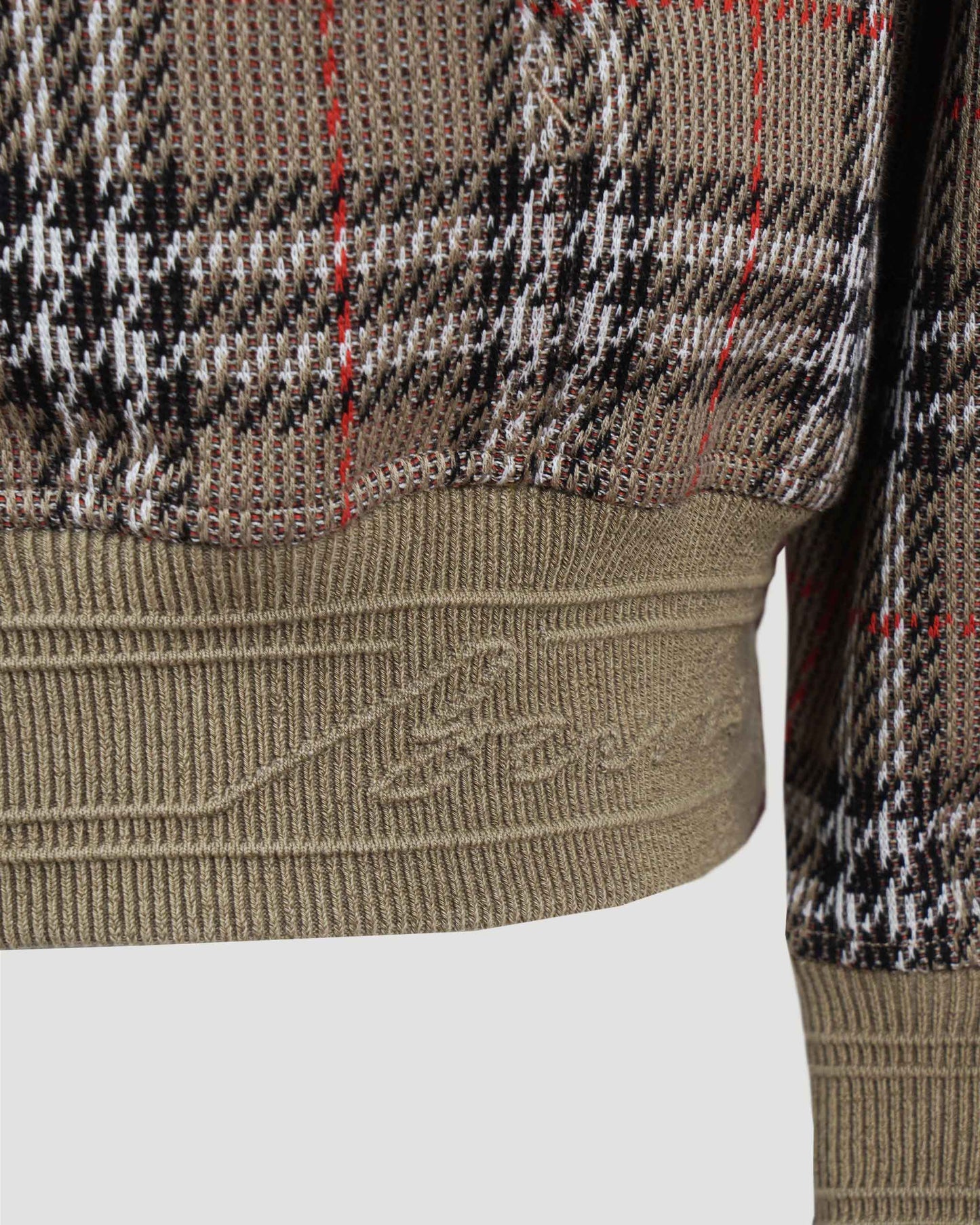 Check Jacquard Hoodie