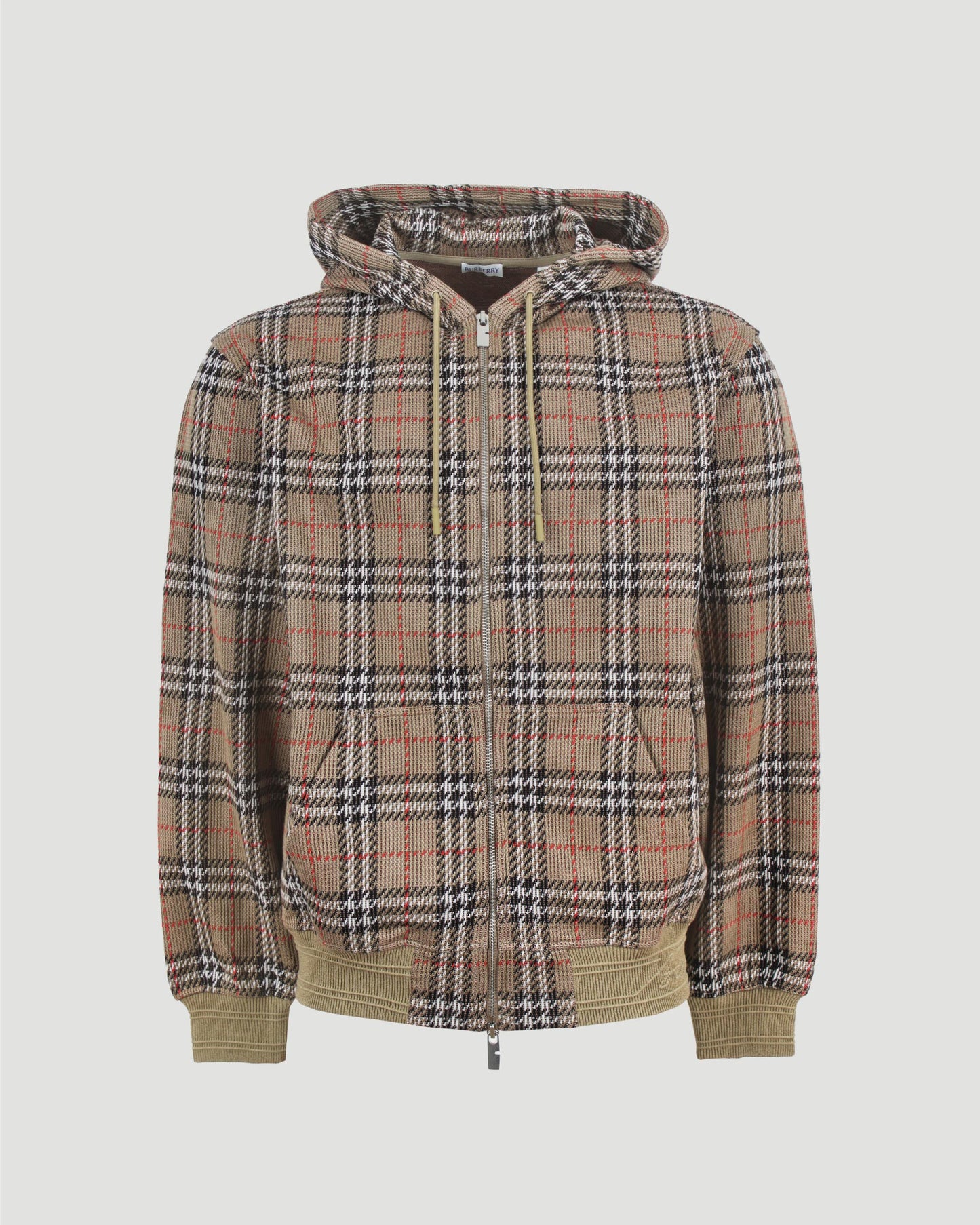 Check Jacquard Hoodie