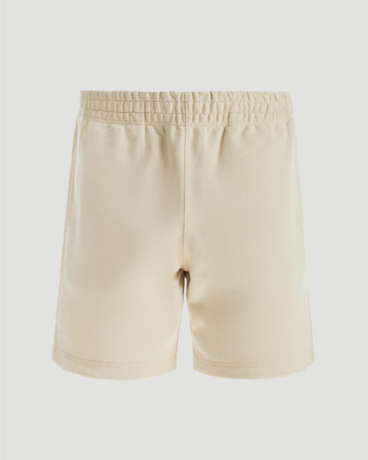 Check Label Cotton Shorts in Nutmeg