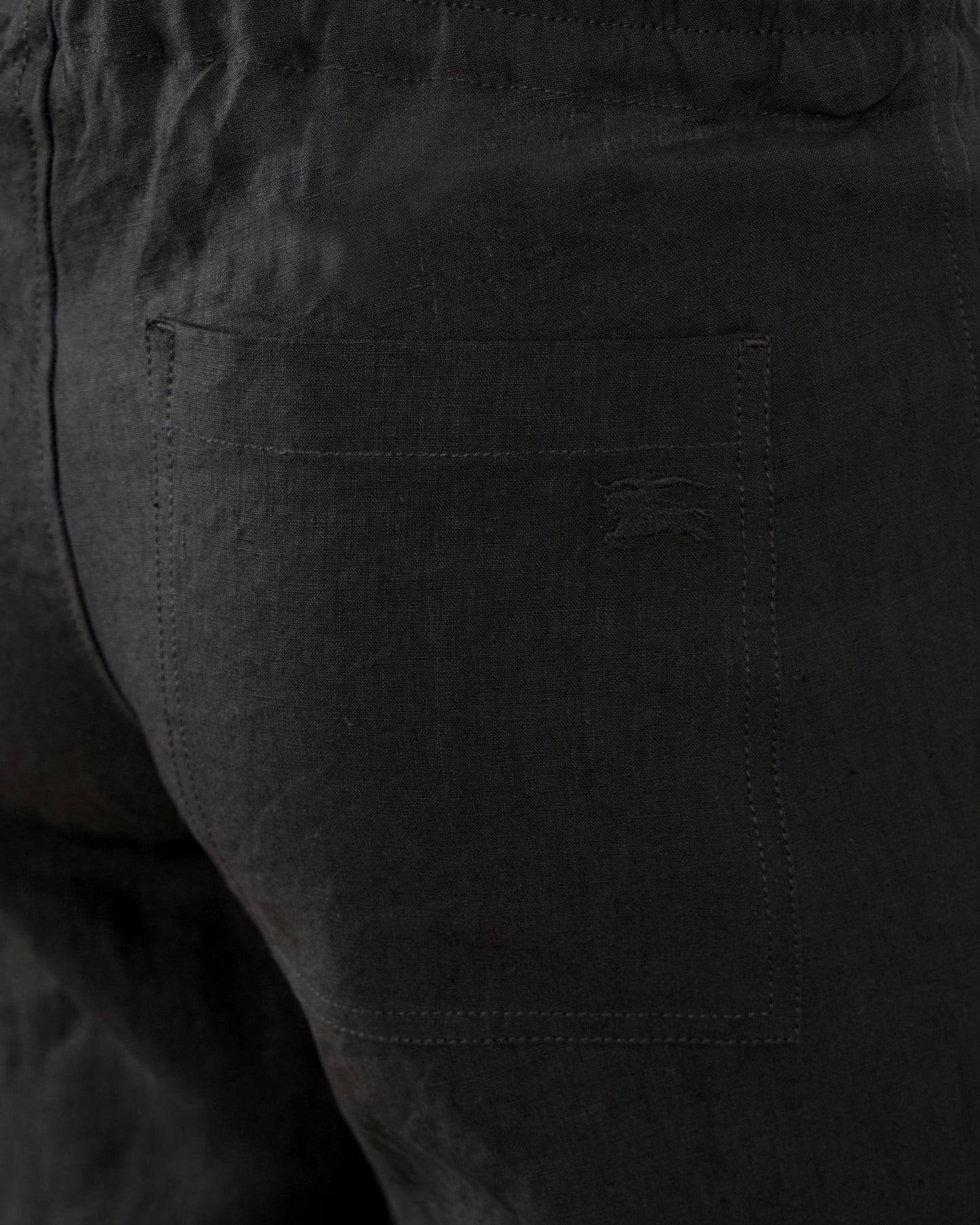 Linen Trousers in Black
